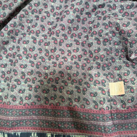 Calypso St. Barth Navy Akillna Ikat Jacket With Colorful Embroidered Mirror Deta - Picture 11 of 11